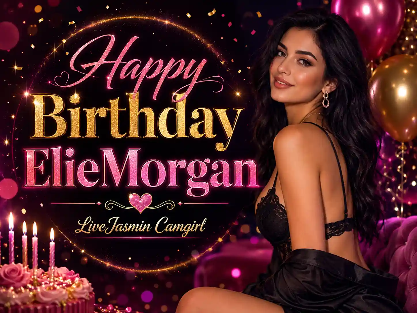 Happy Birthday ElieMorgan LiveJasmin Cam Girl